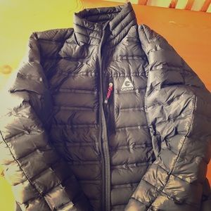 Black puffer jacket